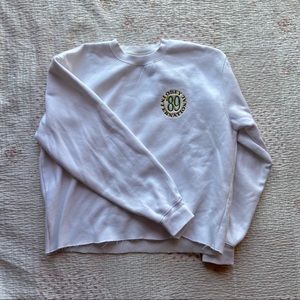 OBEY white cropped sweatshirt